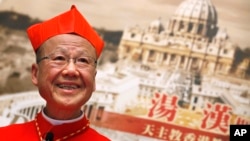 香港天主教教区退休主教汤汉(2012年3月资料照片)