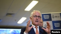 (资料图)澳大利亚总理特恩布尔对媒体讲话。