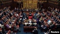英国议会上院(资料照)