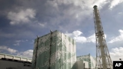 在大地震中严重受损的福岛核电站2012年2月20日的景象