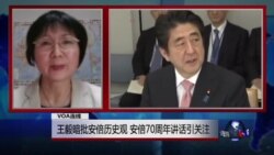 VOA连线:王毅暗批安倍历史观,安倍70周年讲话引关注 VOA连线:王毅暗批安倍历史观,安倍70周年讲话引关注