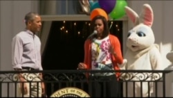 白宫复活节滚彩蛋与民同乐 白宫复活节滚彩蛋与民同乐