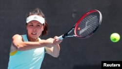 中国著名女子网球选手彭帅(资料照)