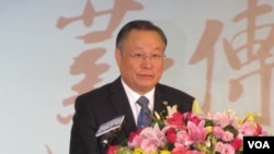 台湾国防部长严明(美国之音张永泰拍摄)