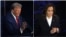 Ông Trump và bà Harris trong buổi tranh luận tại Philadelphia ngày 10 tháng Chín.