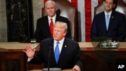 美国总统川普在国会发表国情咨文 (2018年1月30日)