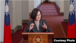 台湾总统蔡英文(台湾总统府提供)