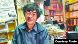 铜锣湾书店店长林荣基在内地被扣8个月后返港(苹果日报图片)