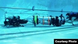 美国太空技术探索公司为营救专门研制的“小号潜艇”