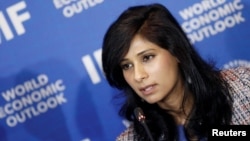 资料照:国际货币基金组织(IMF)第一副总裁吉塔·戈皮纳特 (Gita Gopinath)