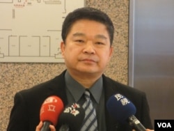 台湾在野党民进党立委蔡煌琅(美国之音张永泰拍摄)