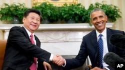 2015年9月25日美国总统奥巴马在白宫接待了到访的中国国家主席习近平。