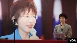 国民党主席洪秀柱(照片来源:美国之音李逸华拍摄)