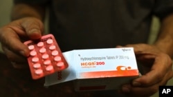 Thuốc hydroxychloroquine trị sốt rét đang được dùng để chữa trị COVID-19.