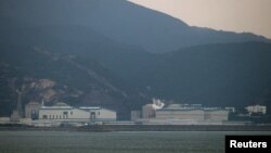 资料照:中国南方城市广东省惠州市的大亚湾大亚湾核电站