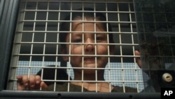 Balloons are released during a celebration event at the Potala Palace marking the 50th anniversary of the founding of the Tibet Autonomous Region, in Lhasa, Tibet Autonomous Region.<br />
 