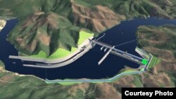 Hình ảnh cho thấy đập thủy điện Pak Beng được đề xuất