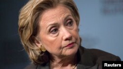 前美国国务卿希拉里·克林顿(资料照)