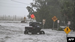 飓风伊达利亚袭击佛罗里达州西北沿海地区。(2023年8月30日)