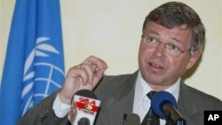 Destruction near the city of Bushehr, Iran, after a 6.1 magnitude earthquake struck on April 9, 2012.