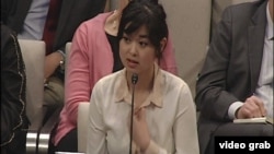 香港書商桂民海的女兒安傑拉.桂。(視頻截圖)