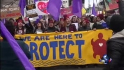 川普总统就职日的抗议活动 川普总统就职日的抗议活动