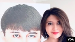 资料照:大西洋理事会高级研究员莱汉·阿萨特(Rayhan Asat) 和她的兄弟