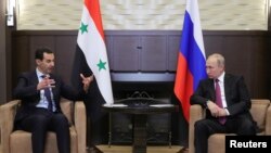 Tổng thống Syria Bashar al-Assad gặp Tổng thống Nga Vladimir Putin