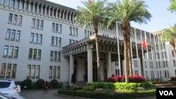 台湾外交部大楼 (美国之音张永泰拍摄)