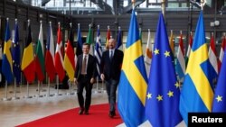 瑞典首相乌尔夫·克里斯特森(Ulf Kristersson) 10月20号在布鲁塞尔出席欧盟峰会期间会晤了欧洲理事会主席查尔斯·米歇尔 (Charles Michel)。