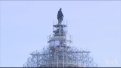 经历150年风雨的国会圆顶接受翻修 经历150年风雨的国会圆顶接受翻修