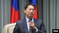 台湾外交部发言人李宪章(美国之音张永泰拍摄)