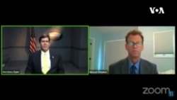 美国防长埃斯珀称新冠病毒疫情当头中国和俄罗斯加强军事扩张行为(布鲁金斯学会2020年5月4日视频) 美国防长埃斯珀称新冠病毒疫情当头中国和俄罗斯加强军事扩张行为(布鲁金斯学会2020年5月4日视频)