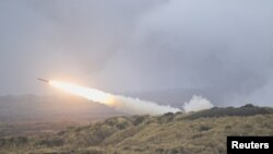 资料照片:美国高机动火炮火箭系统“海马斯”(HIMARS)。