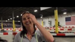 Trò đua xe mới lạ thu hút người Mỹ Trò đua xe mới lạ thu hút người Mỹ