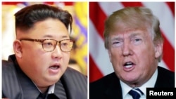 Lãnh tụ Bắc Hàn Kim Jong Un và Tổng thống Mỹ Donald Trump.