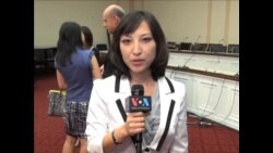 赵美心议员在国会山召开记者招待会 赵美心议员在国会山召开记者招待会