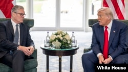 2025年7月28日,美国总统特朗普与英国首相斯塔默在苏格兰举行双边会晤。