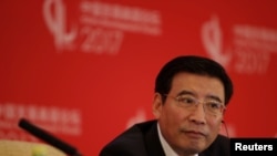 资料照:中国工业和信息化部部长苗圩