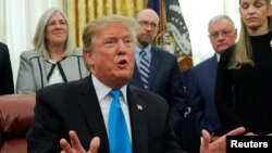 美国特朗普在白宫谈组建太空军的问题 (2019年2月19日)