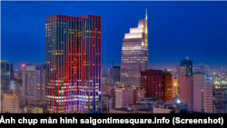 Tòa nhà Times Square ở trung tâm thành phố Hồ Chí Minh thuộc sở hữu của Tập đoàn Vạn Thịnh Phát