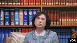 台湾外交部发言人王珮玲(美国之音记者杨明 拍摄)
