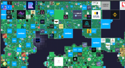 区块链游戏平台The Sandbox地图(截图于The Sandbox)