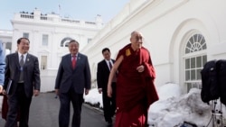 西藏精神领袖达赖喇嘛(Dalai Lama)2010 年2月18日访问白宫并会见时任美国总统奥巴马(路透社)