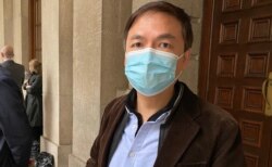 金融界人士、2047香港监察召集人钱志健表示,黎智英保释终审上诉案的判决是一个重要指标,让外界知道国安法有多厉害,被告有如”未审先判”不准保释 (美国之音/汤惠芸)