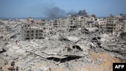 加沙希法医院在以色列军队离开后的景象。(2023年4月1日)