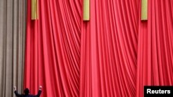 中国十四届全国人大一次会议3月13日于北京人民大会堂闭幕。(路透社)
