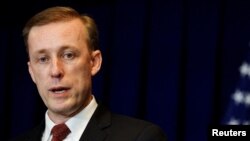 Радник США з національної безпеки Джейк Салліван на пресконференції в посольстві США в Пекіні, Китай, 29 серпня 2024 року. REUTERS