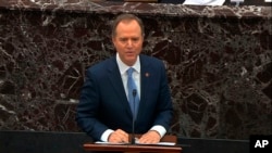 美国国会众议院情报委员会主席亚当·希夫（Adam Schiff，中文名谢安达）（2020年1月24日照片） 