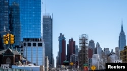 纽约市曼哈顿林肯隧道附近的街道空空荡荡。(2020年3月15日)